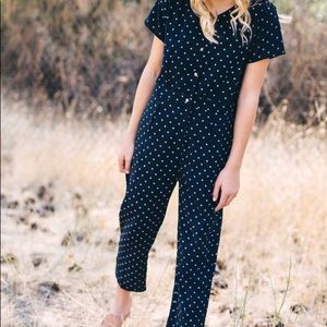 Kids polka dot jumpsuit